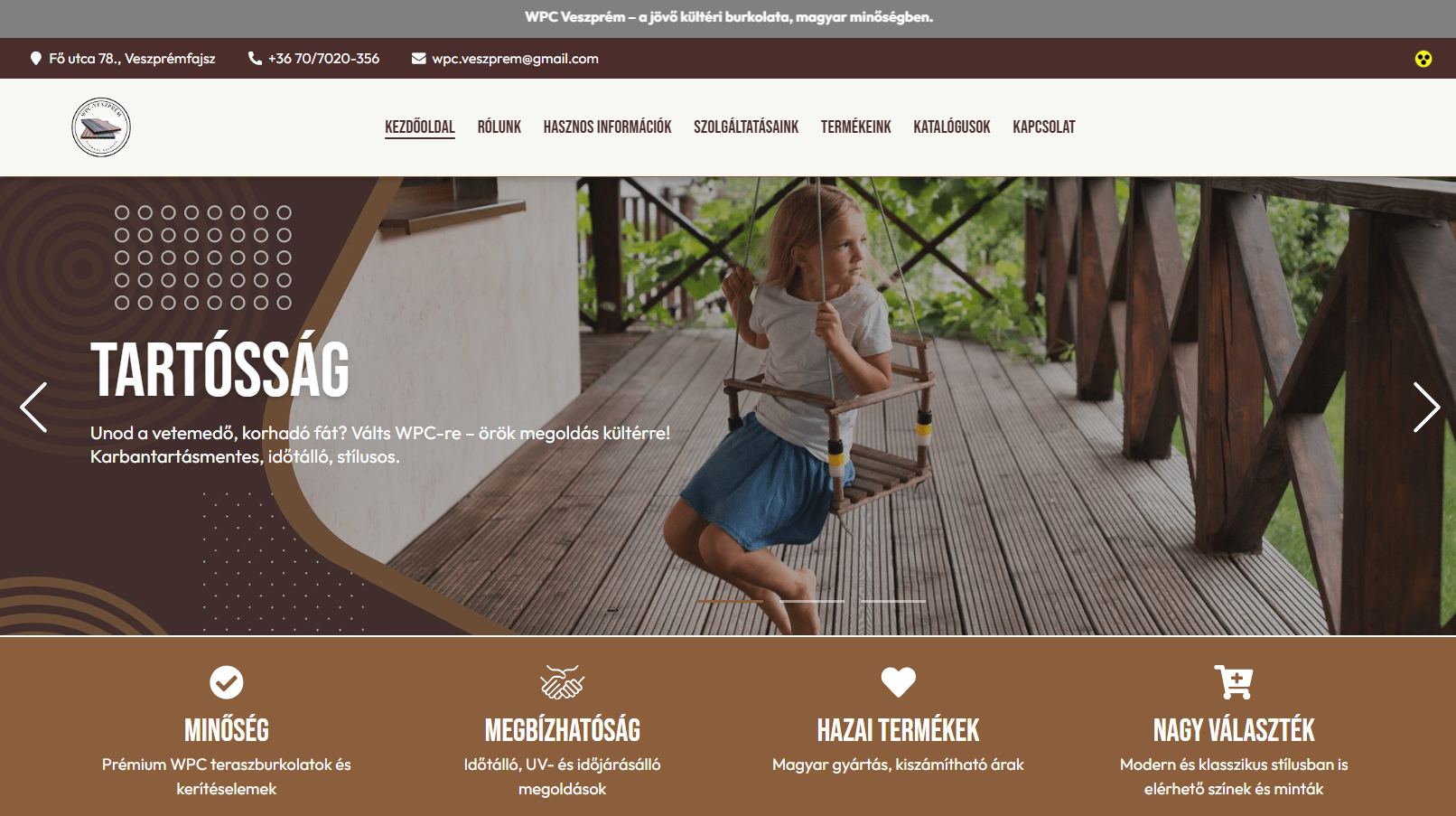 WPC Referencia weboldal kép