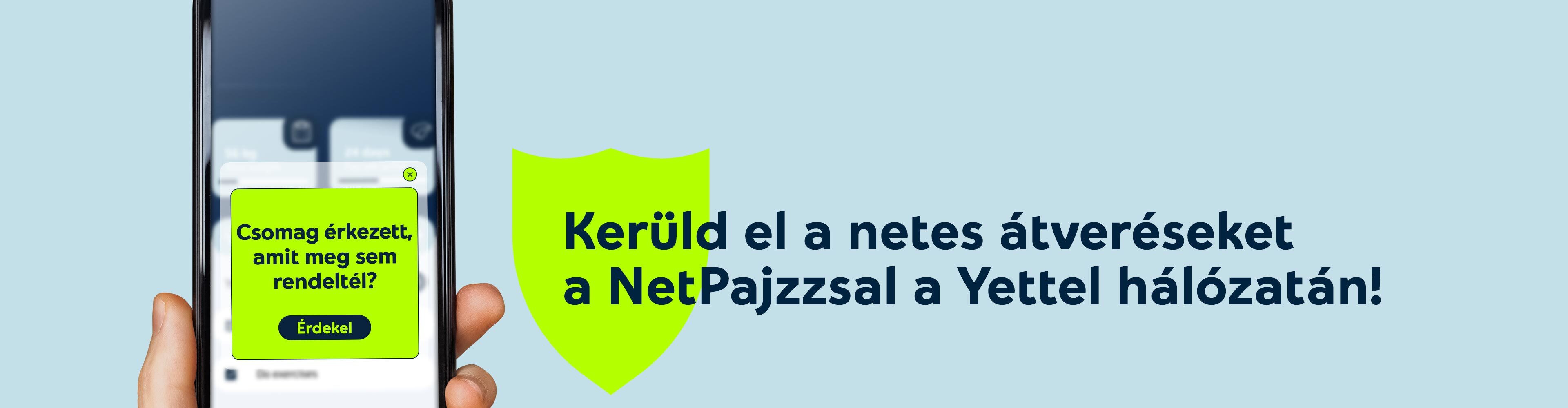 NetPajzs az első hónapban díjmentes
