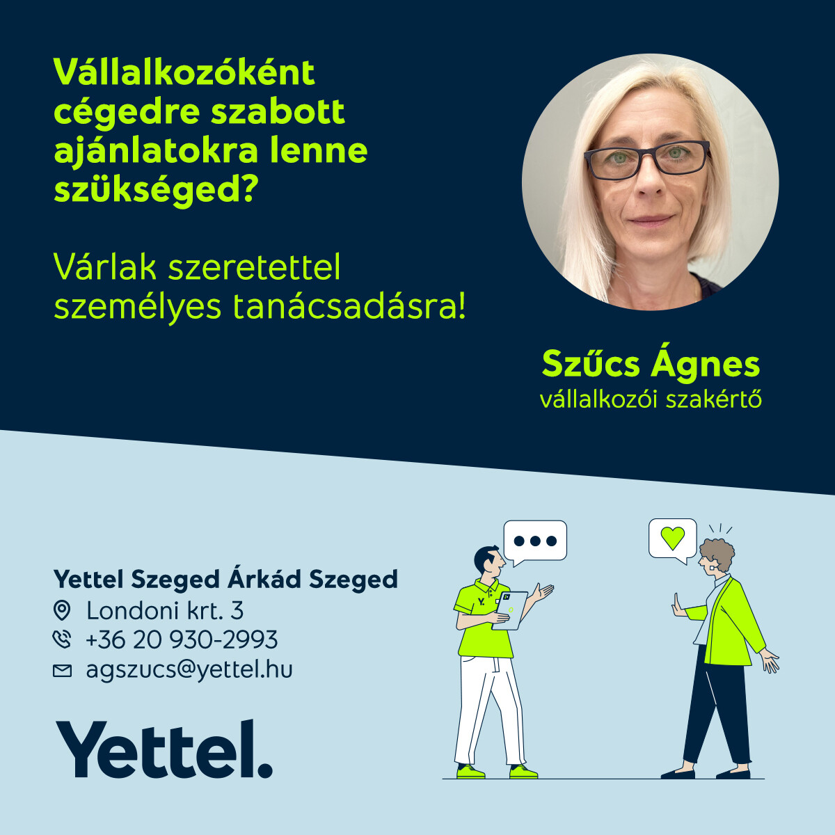 Szűcs Ágnes  Kisvállalkozói szakértő