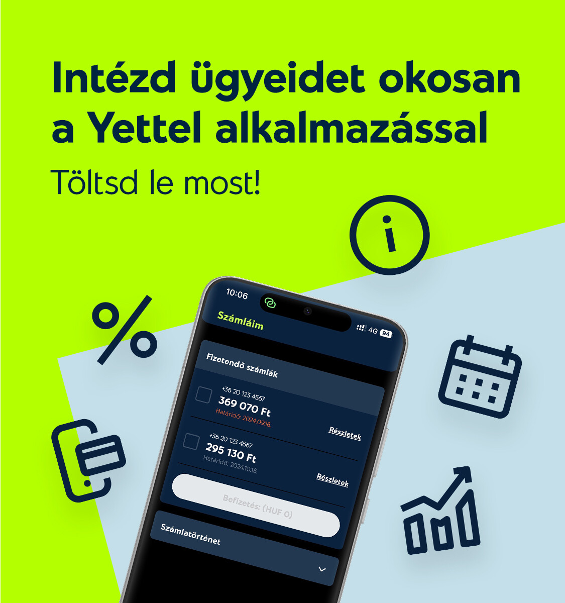 Yettel alkalmazás üzleti ügyfeleknek