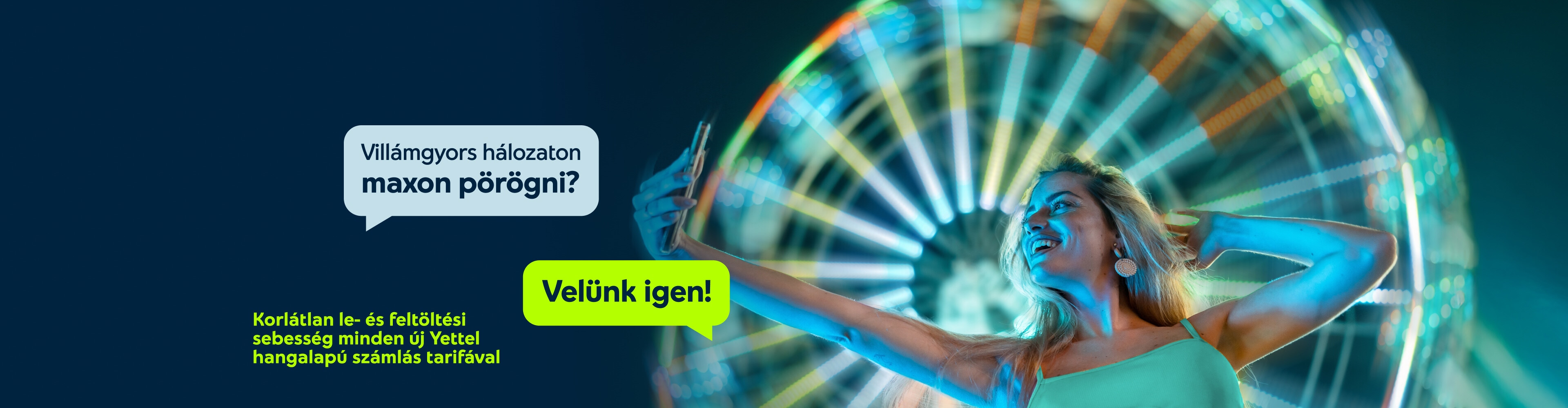 Korlátlan le és feltöltési sebesség minden új Yettl hangalapú tarifával