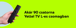 Akár 90 TV csatorna a Yettel TV-vel