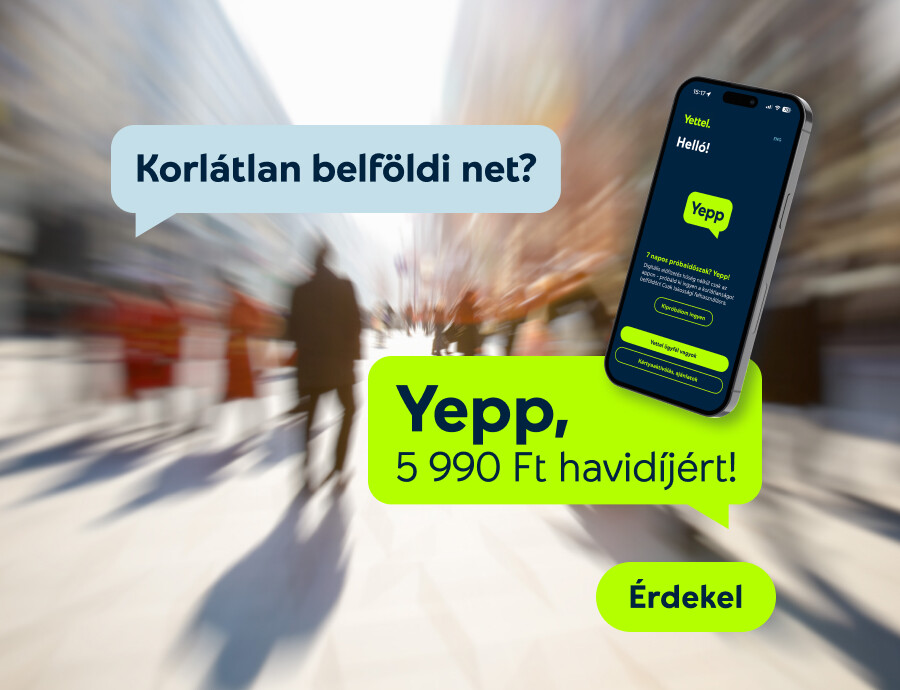 Korlátlan belföldi net? Yepp, 5 990 Ft havidíjért!