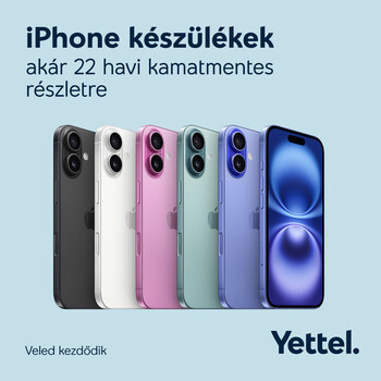 iPhone készülékek akár kamatmentes részletre