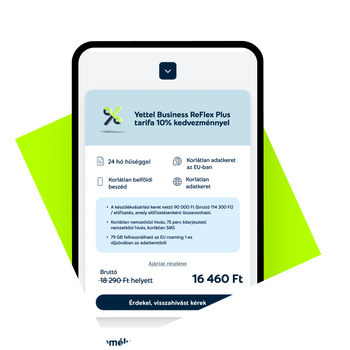 Business app tarifaváltás képernyőkép