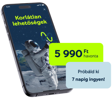 Yepp Korlátlan lehetőségek 5990 Ft havonta, Próbáld ki 7 napig ingyen!