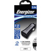 Energizer Energizer autós töltő, 3,4A, 2 USB, Type C kábellel