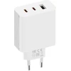 GaN hálózati töltő 67W ( 2X USB-C, USB-A)