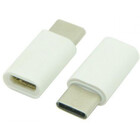 Cellect Type-C - microUSB adapter, white