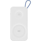 3MK Powerbank,10000mAh,Qi,2in1,white