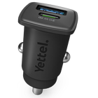 YETTEL Car charger,30W USB-C, 18W USB-A