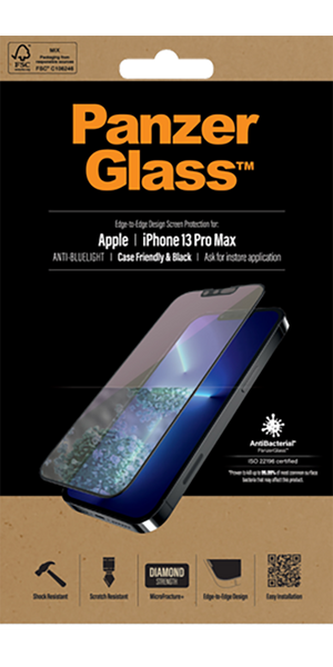 Üvegfólia, Kékfény-szűrő bevonattal, iPhone 13 Pro Max