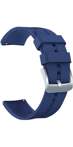 IQ Silicone watch band,22mm,navy blue
