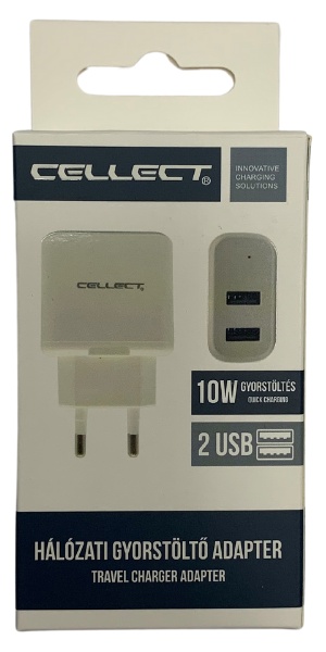 Cellect wall adapter,2USB,3.1A,N