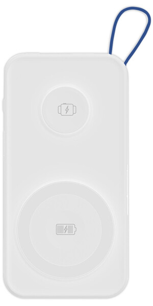 3MK Powerbank,10000mAh,Qi,2in1,white