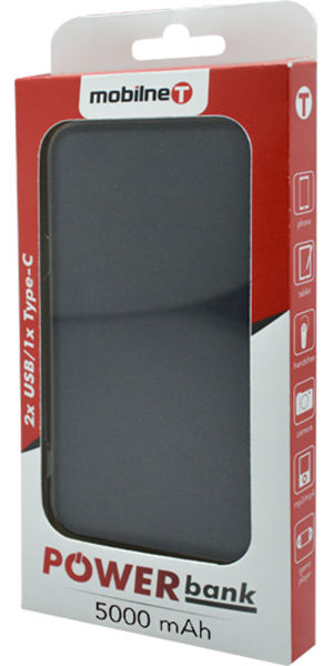 Power Bank, 5000 mAh, with 2 USB Power Bank, 5000 mAh, with 2 USB