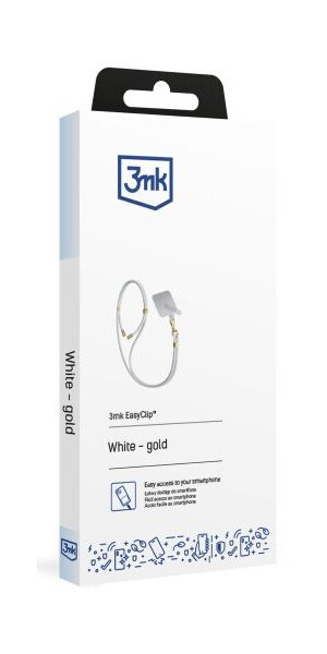 3MK EasyClip lanyard,white-gold