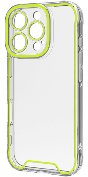 CLYFX Glow fluo case,iPhone 16 Pro,lime CLYFX Glow fluo case,iPhone 16 Pro,lime
