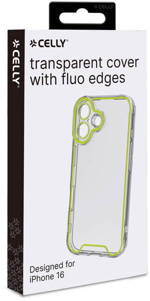 CLYFX Glow fluo case,iPhone 16,lime CLYFX Glow fluo case,iPhone 16,lime