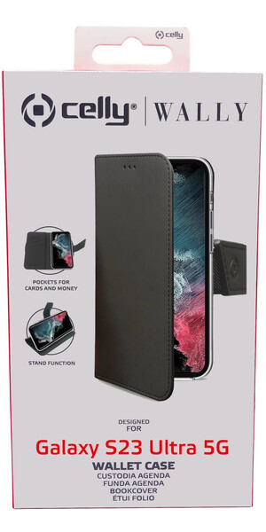 CLY WALLY Flip case,black,Samsung S23 U