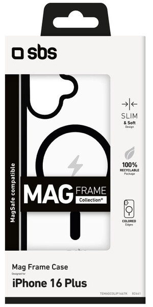 SBS MagFrame Case,iPhone 16 Plus,black SBS MagFrame Case,iPhone 16 Plus,black