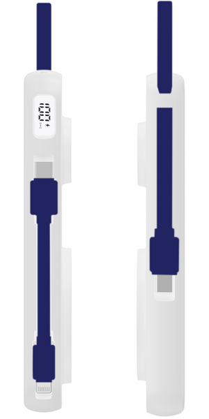 3MK Powerbank,10000mAh,Qi,2in1,white