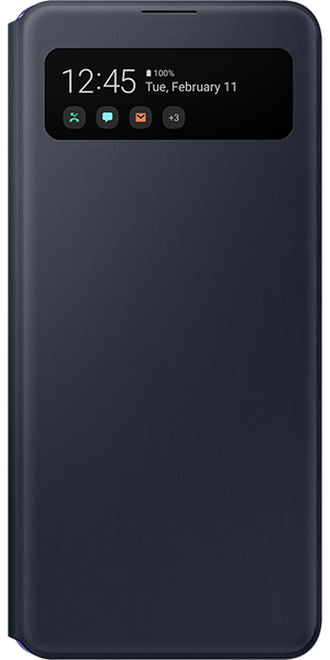 Samsung Galaxy A41 s-view cover, Fekete Samsung Galaxy A41 s-view cover, Fekete
