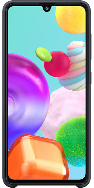 Samsung Galaxy A41 szilikon tok, Fekete Samsung Galaxy A41 szilikon tok, Fekete