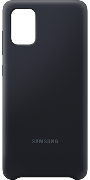 Samsung Galaxy A71 szilikon tok, Fekete