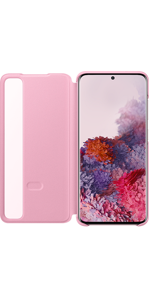 Samsung Galaxy S20 clear view cover,Pink