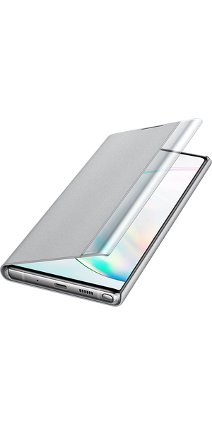 Samsung Note 10+ clear view cover,Ezüst