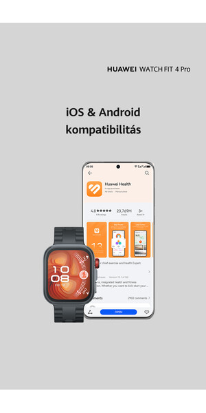 HUAWEI Watch Fit 4 Pro, black HUAWEI Watch Fit 4 Pro, black