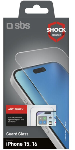 SBS Guard Glass, iPhone 15/16 SBS Guard Glass, iPhone 15/16
