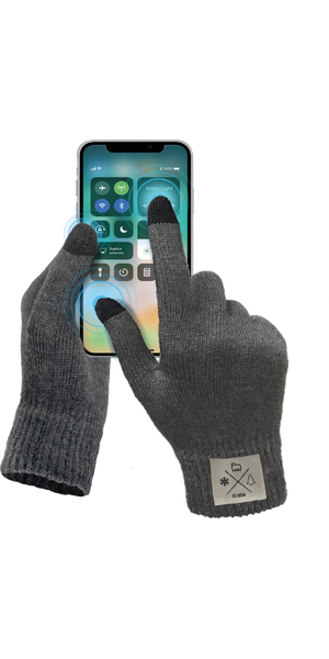 SBS TouchGloves, M size, grey SBS TouchGloves, M size, grey