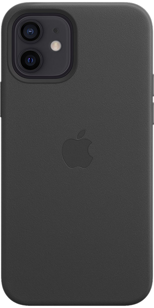 Apple iPhone 12/Pro Leather case,Black Apple iPhone 12/Pro Leather case,Black