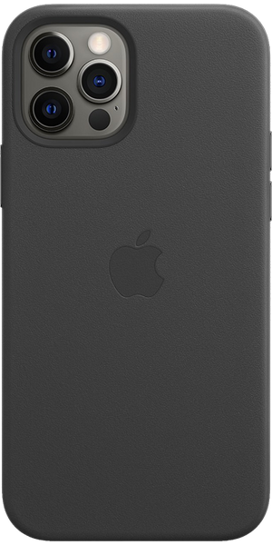 Apple iPhone 12/Pro Leather case,Black Apple iPhone 12/Pro Leather case,Black