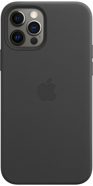 Apple iPhone 12ProMax Leather case,Black