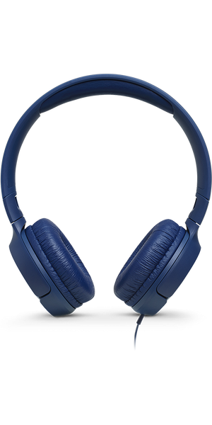 JBL T500 wired on-ear headphone, blue