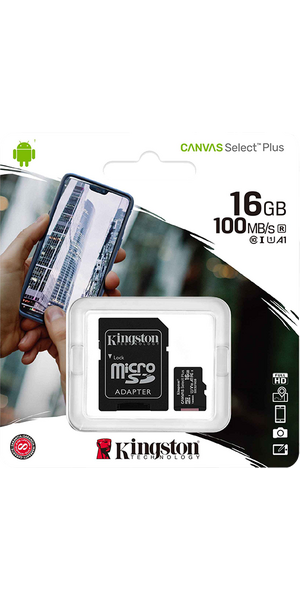 Canvas Select Plus, 16GB microSDHC kártya, C10 Canvas Select Plus, 16GB microSDHC kártya, C10
