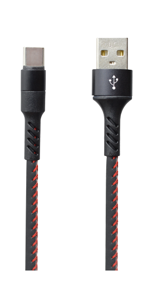 MN USB-C - USB-A cable, TPU, black/red MN USB-C - USB-A cable, TPU, black/red