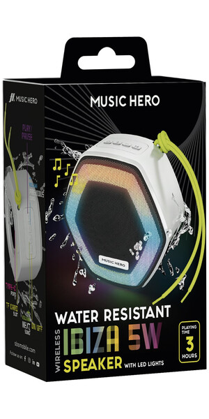 SBS MusicHero IBIZA 5W LED speaker,white SBS MusicHero IBIZA 5W LED speaker,white