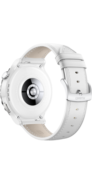 Huawei GT3 Pro 43mm, white leather strap