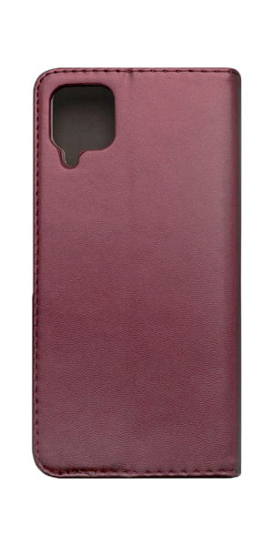 Book flip case, Samsung A12,burgundi