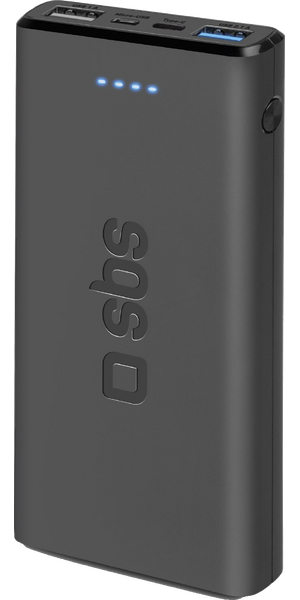 SBS Powerbank 10000 mAh,2XUSB,10W black SBS Powerbank 10000 mAh,2XUSB,10W black