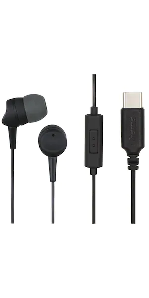 Hama USB-C wired headset 2022, black