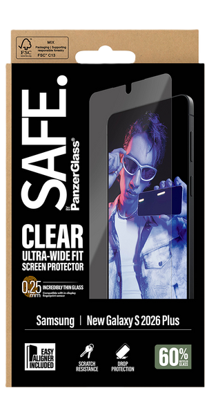 PG SAFE Glass,WideFit,Samsung S26+