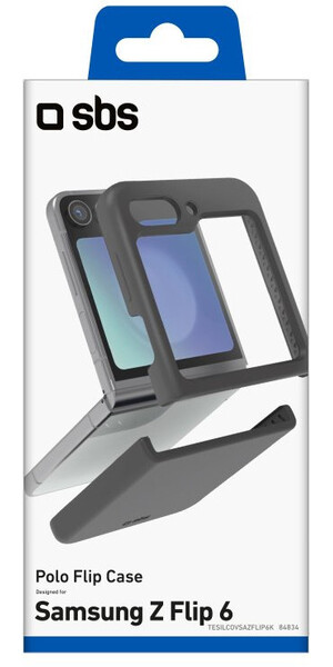 SBS Silicon case,Samsung Z Flip 6, black SBS Silicon case,Samsung Z Flip 6, black