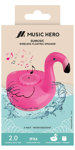 SBS MusicHero Floating speaker,flamingo SBS MusicHero Floating speaker,flamingo