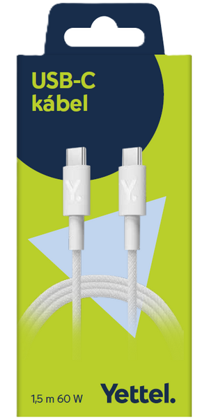 YETTEL USB-C - USB-C cable, 1,5m, 60W