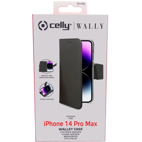 WALLY álvánnyá alakítható nyitható tok, iPhone 14 Pro Max